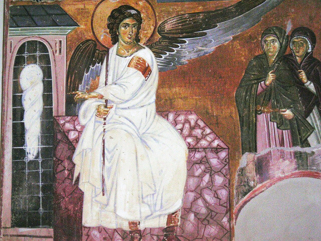 Fresco of the Archangel Gabriel